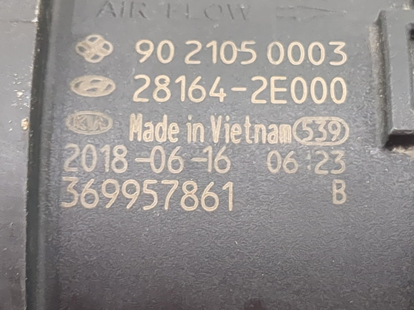 2019-2022 Kia Forte Mass Air Flow Meter Maf 1486579 - Oemusedautoparts1.com