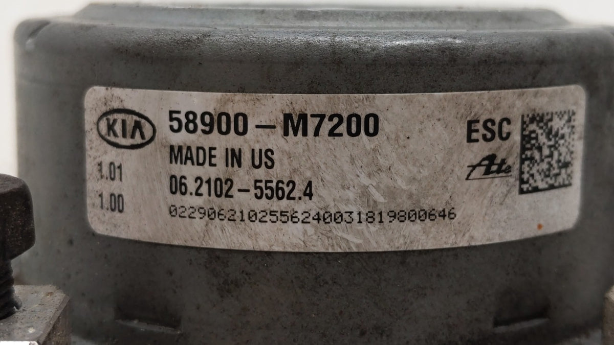 2019-2021 Kia Forte Anti-Lock Brake ABS Pump Module Actuator OEM P/N:58900-M7250 Fits Fits 2019 2020 2021 OEM Used Auto Part