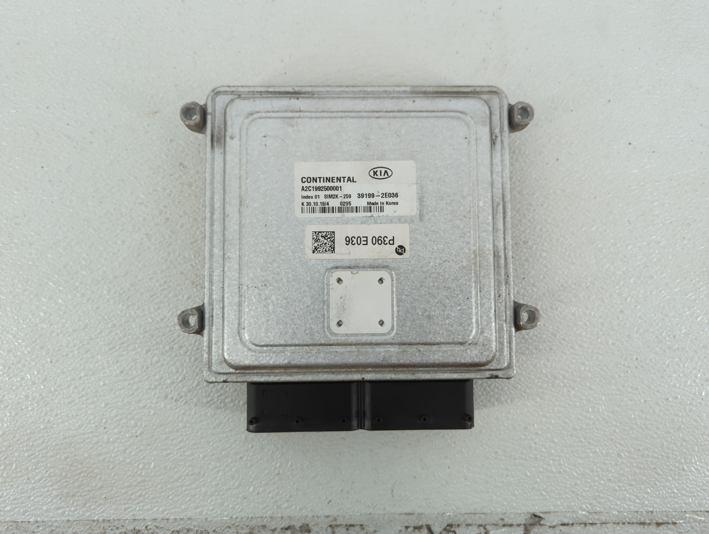 2019 Kia Forte PCM Engine Control Computer ECU ECM PCU OEM P/N:39199-2E036 Fits OEM Used Auto Parts - Oemusedautoparts1.com