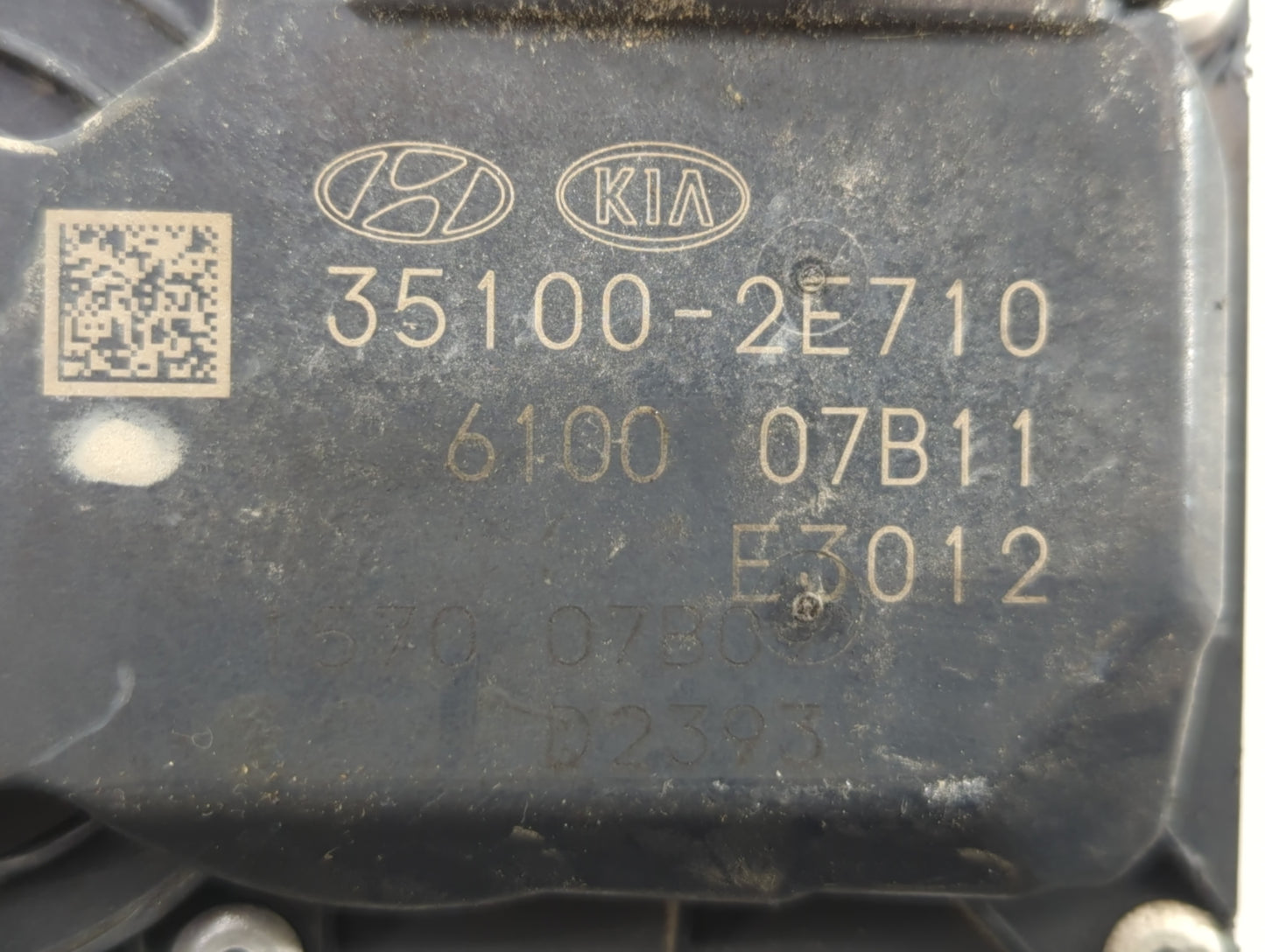 2019 Kia Forte Throttle Body P/N:35100-2E710 Fits OEM Used Auto Parts - Oemusedautoparts1.com