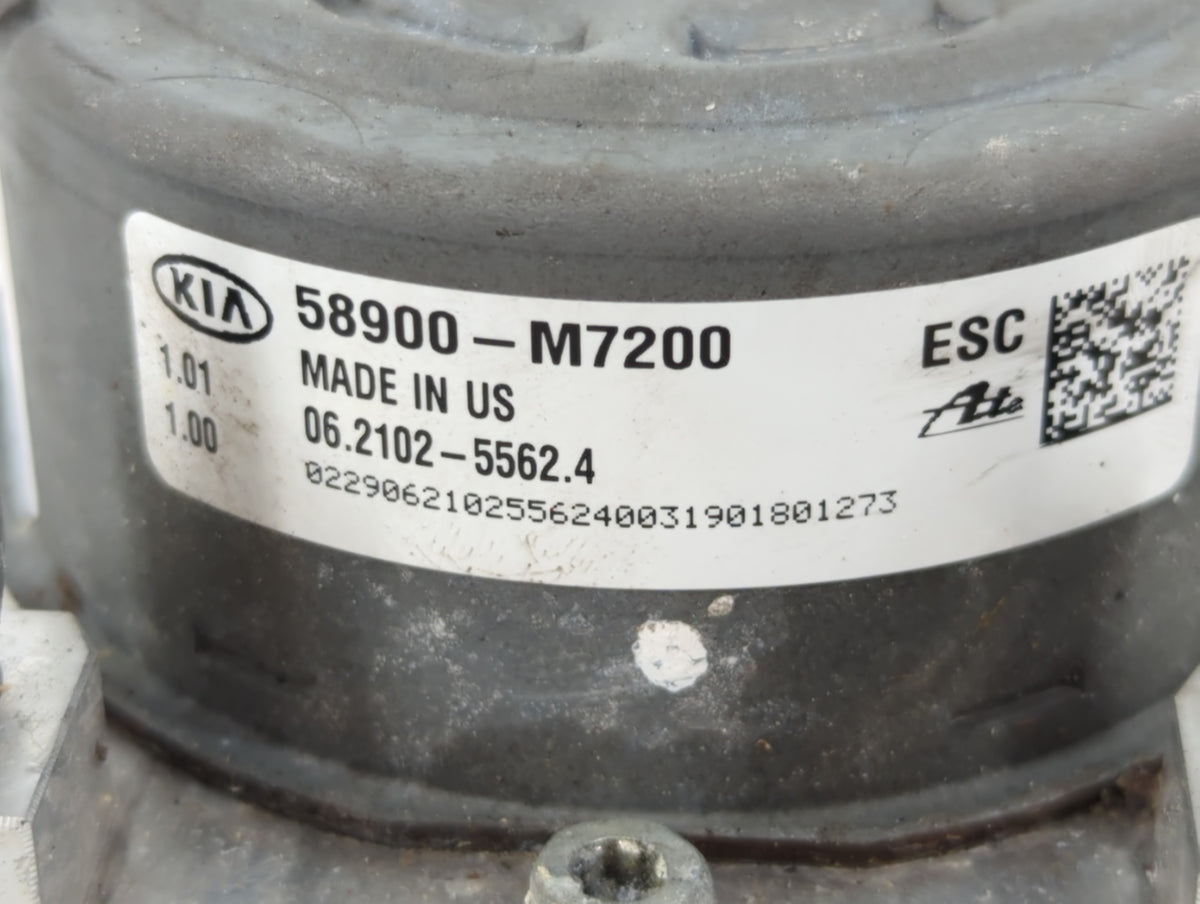 2019-2021 Kia Forte Anti-Lock Brake ABS Pump Module Actuator OEM P/N:58900-M7200 Fits Fits 2019 2020 2021 OEM Used Auto Part