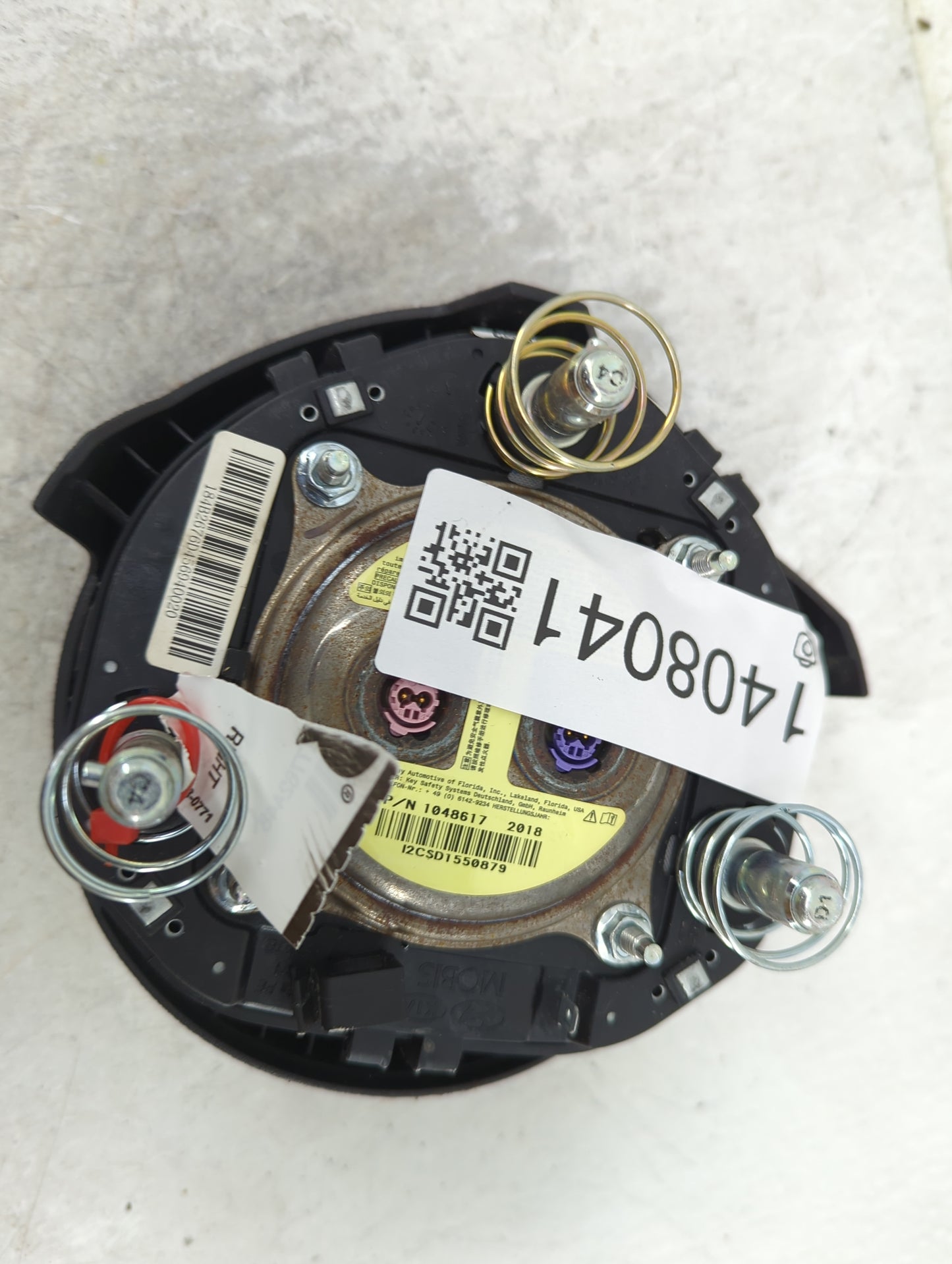 2019-2020 Kia Optima Air Bag Driver Left Steering Wheel Mounted P/N:80100-D5000WK Fits Fits 2019 2020 OEM Used Auto Parts -