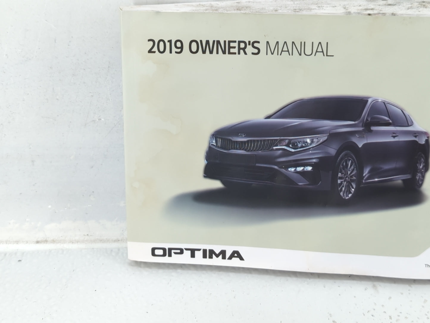 2019 Kia Optima Owners Manual Book Guide P/N:KDG5-EU92F OEM Used Auto Parts - Oemusedautoparts1.com