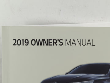 2019 Kia Optima Owners Manual Book Guide P/N:KDG5-EU8OD OEM Used Auto Parts