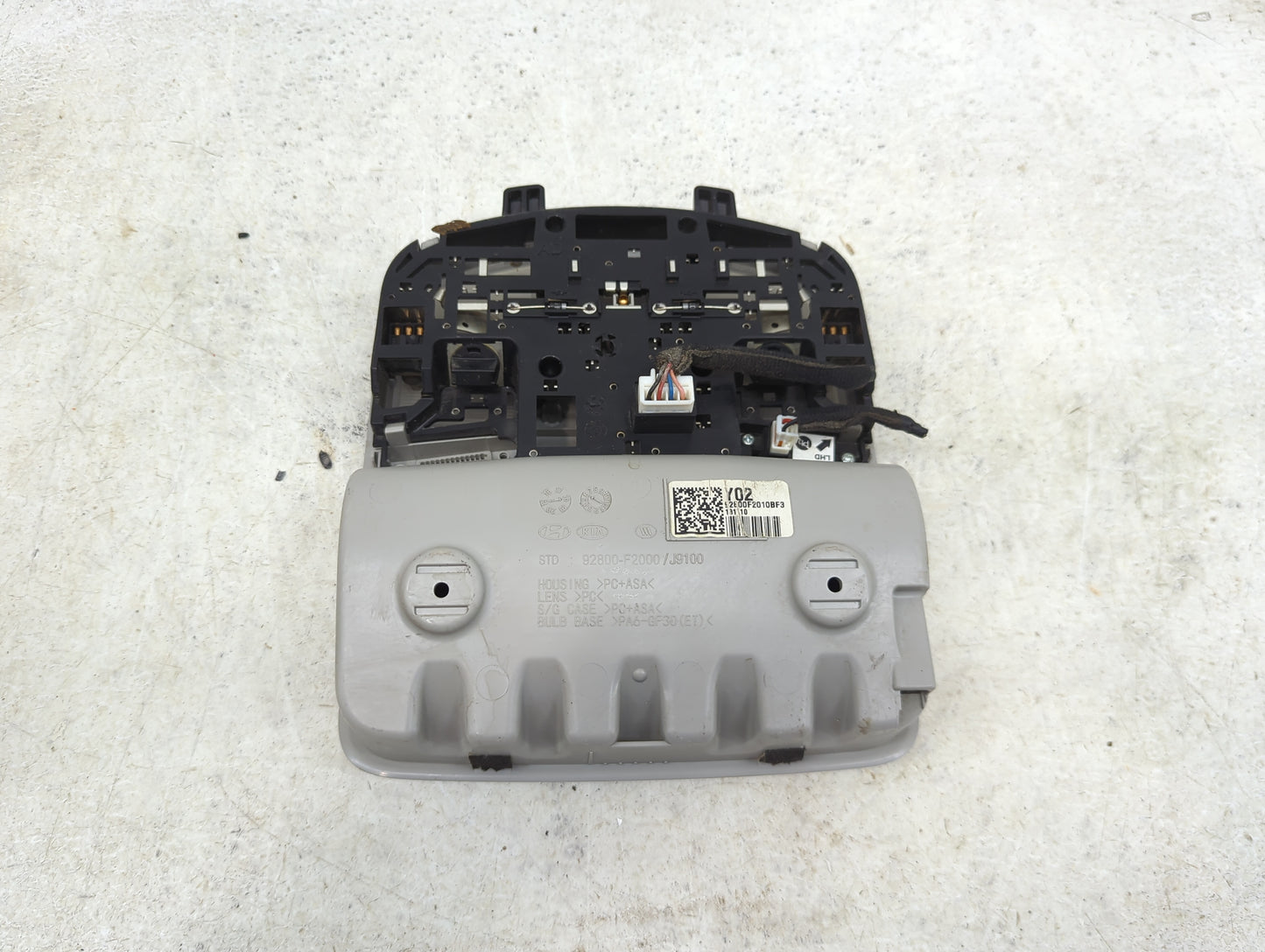 2018-2020 Kia Rio Overhead Roof Console - Oemusedautoparts1.com