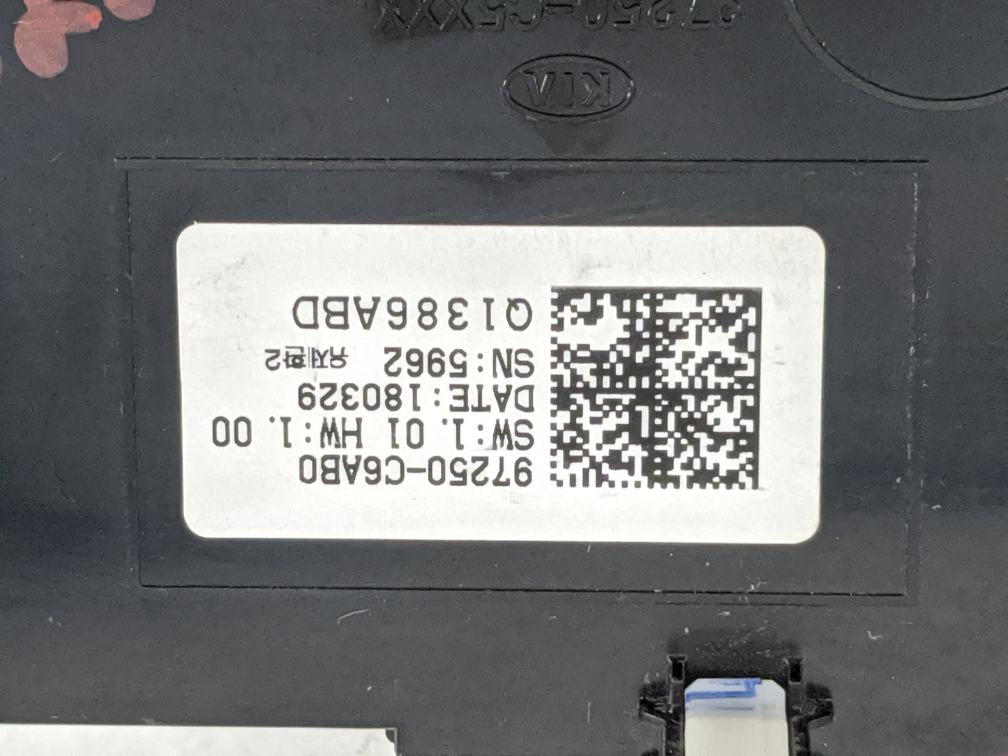 2019 Kia Sorento Climate Control Module Temperature AC/Heater Replacement P/N:97250-C6AB0 Fits OEM Used Auto Parts - Oemused