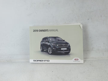2019 Kia Sorento Owners Manual Book Guide P/N:KXG5-EU8NF OEM Used Auto Parts