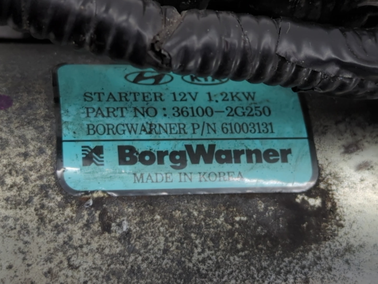 2016-2020 Kia Sorento Car Starter Motor Solenoid OEM P/N:36100-2G250 Fits Fits 2015 2016 2017 2018 2019 2020 OEM Used Auto P