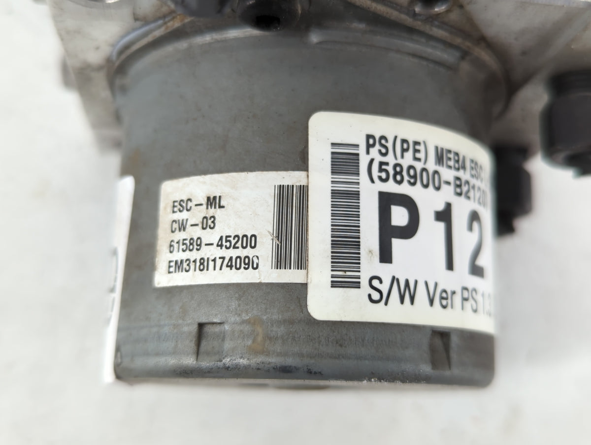 2017-2019 Kia Soul Anti-Lock Brake ABS Pump Module Actuator OEM P/N:61589-45200 Fits Fits 2017 2018 2019 OEM Used Auto Parts