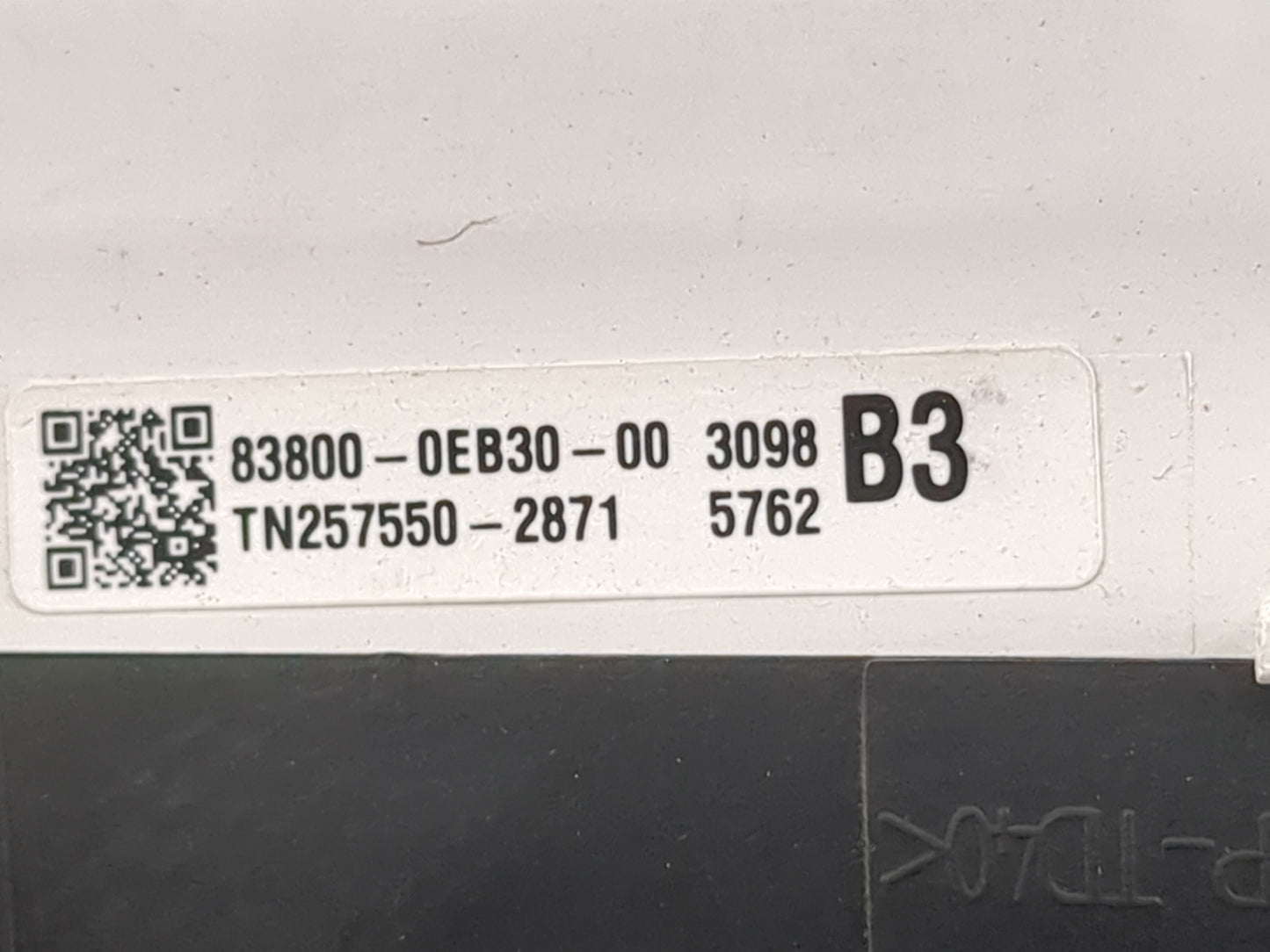 2019 Lexus Rx350 Instrument Cluster Speedometer Gauges P/N:83800-0EB30-00 TN257550-2871 Miles:54K Fits OEM Used Auto Parts -