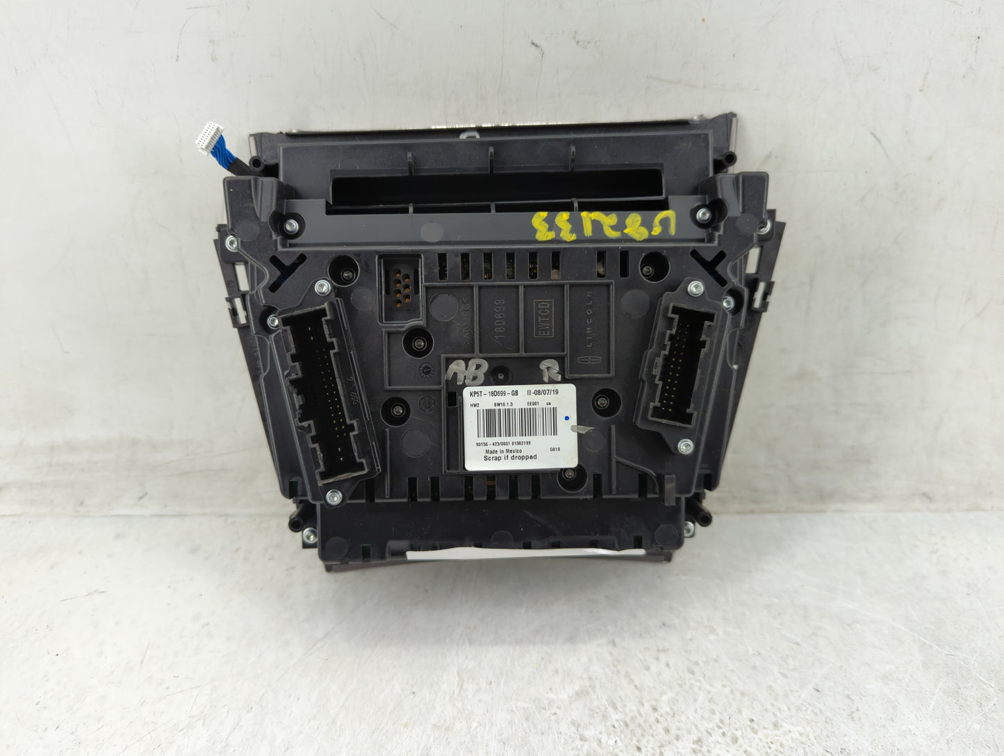 2019-2020 Lincoln Mkz Radio AM FM Cd Player Receiver Replacement P/N:KP5T-18D699-BEB Fits Fits 2019 2020 OEM Used Auto Parts