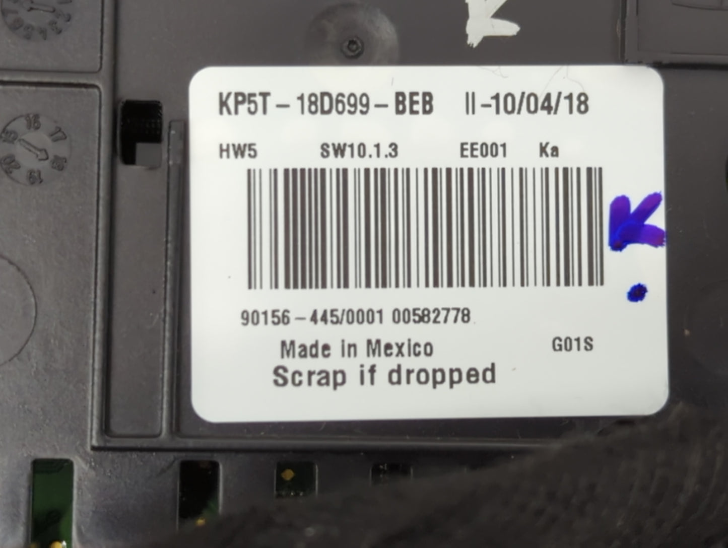 2019-2020 Lincoln Mkz Radio AM FM Cd Player Receiver Replacement P/N:KP5T-18D699-BEB Fits Fits 2019 2020 OEM Used Auto Parts