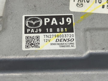 2019-2022 Mazda 3 PCM Engine Control Computer ECU ECM PCU OEM P/N:PAJ918881 Fits Fits 2019 2020 2021 2022 OEM Used Auto Parts
