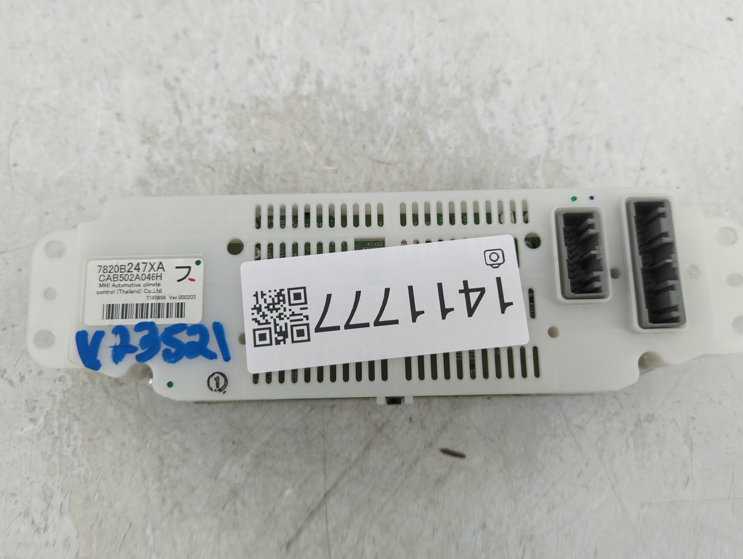2019 Mitsubishi Outlander Climate Control Module Temperature AC/Heater Replacement P/N:CAB502A046H 7820B247XA Fits OEM Used