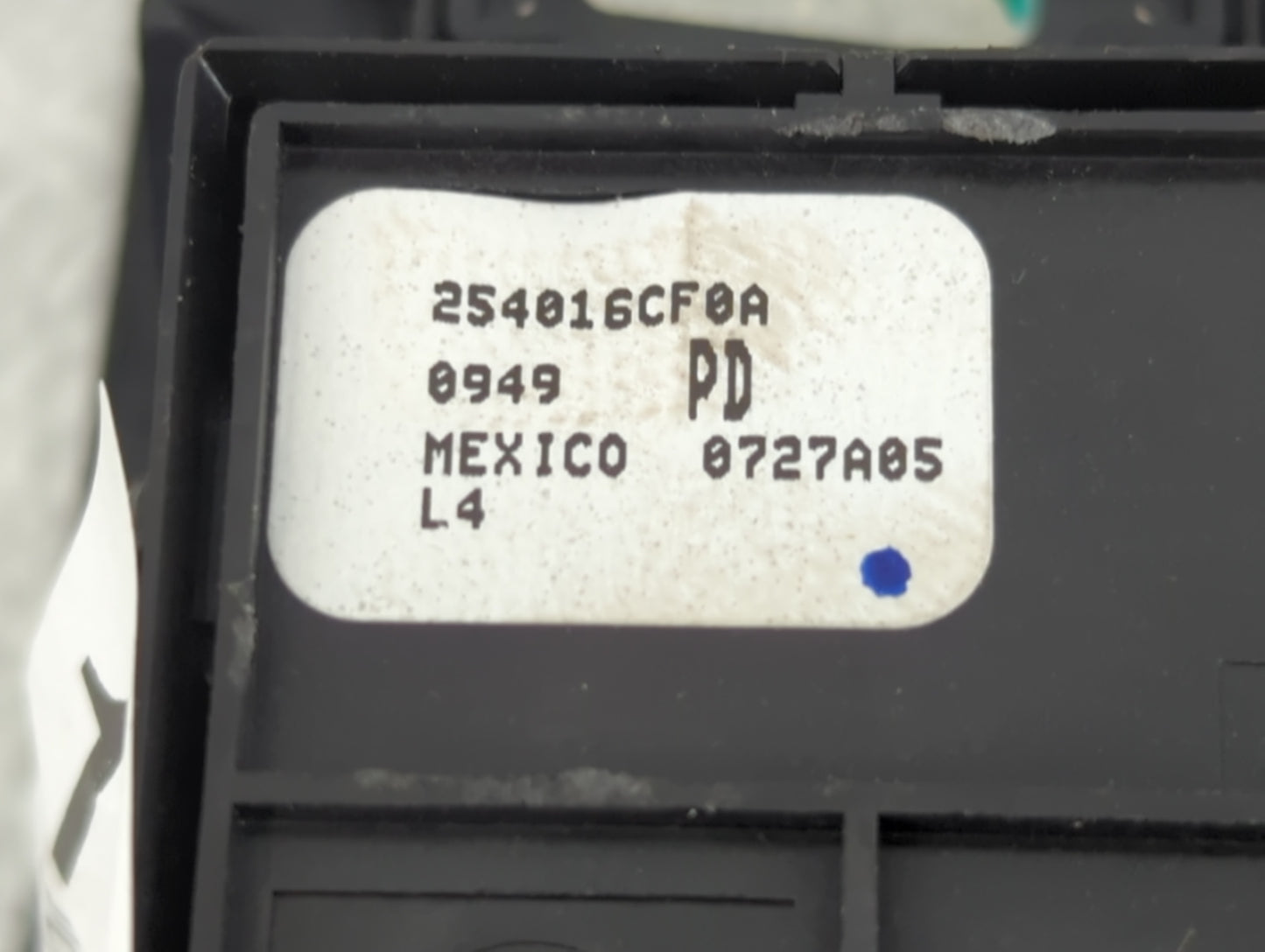 2019-2022 Nissan Altima Master Power Window Switch Replacement Driver Side Left P/N:254016CF0A Fits Fits 2019 2020 2021 2022