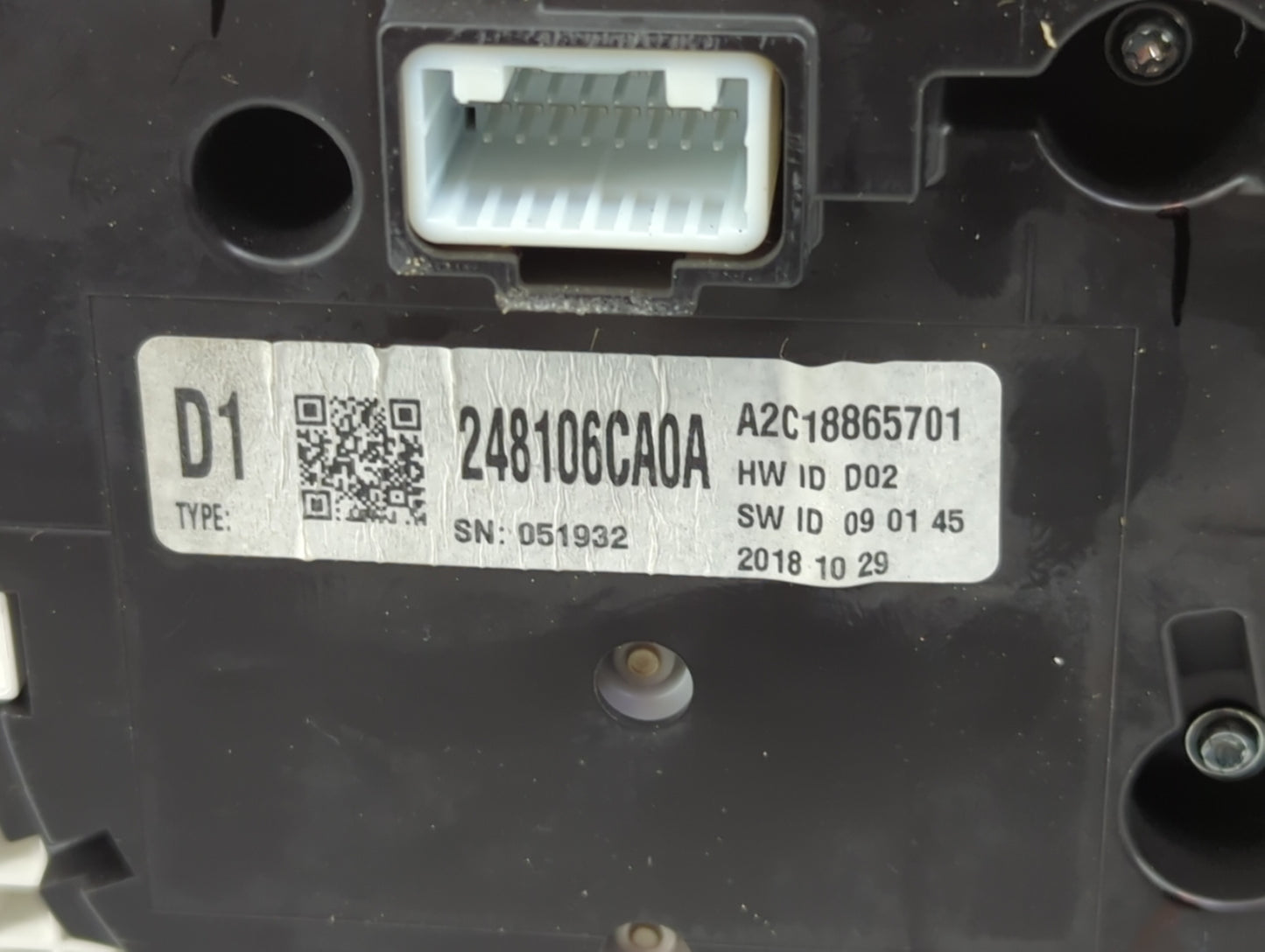 2019-2020 Nissan Altima Instrument Cluster Speedometer Gauges P/N:248106CA0A A2C18865701 Miles: Fits Fits 2019 2020 OEM Used