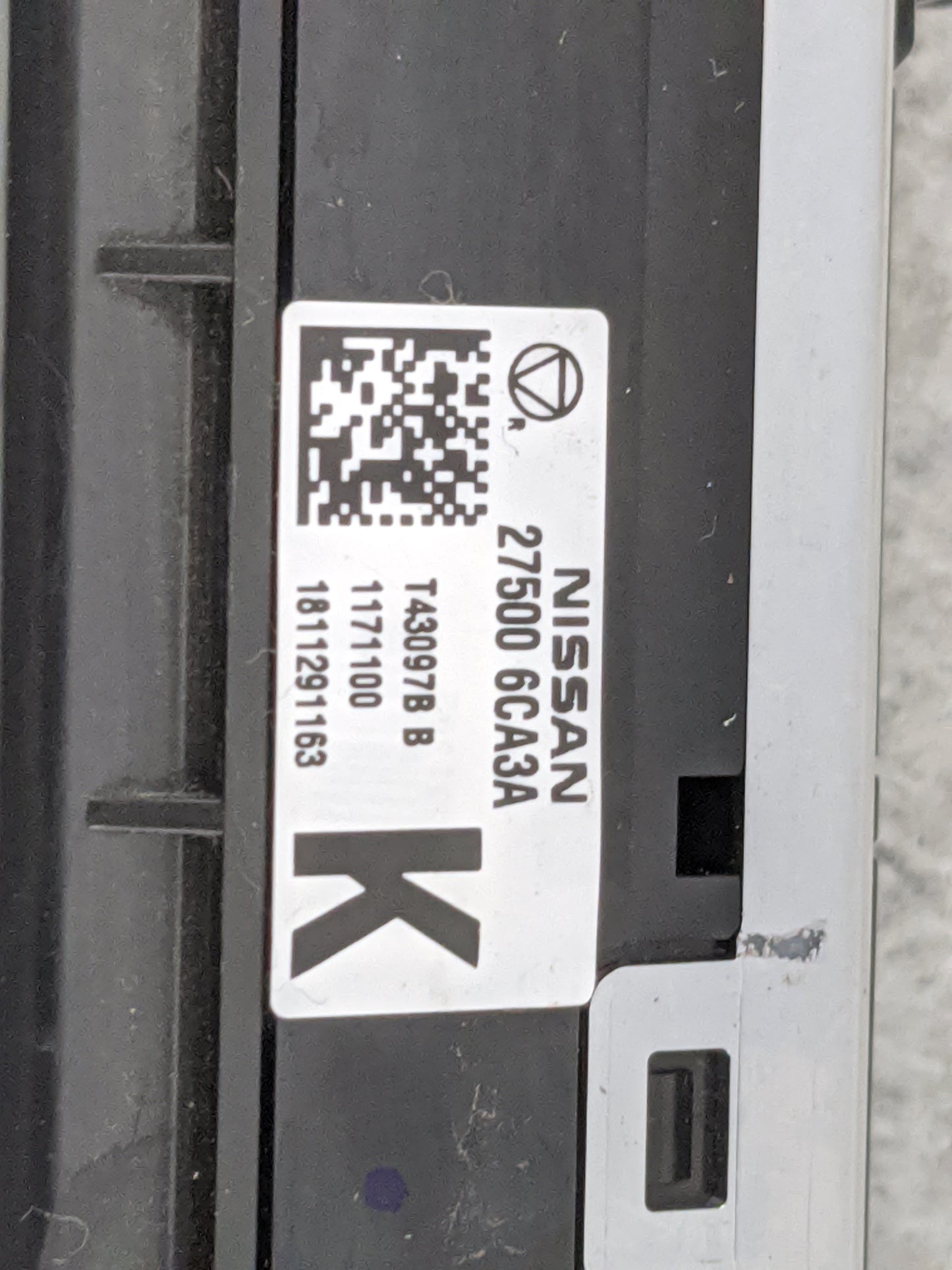 2019-2022 Nissan Altima Climate Control Module Temperature AC/Heater Replacement P/N:27500 6CA3A T43097B B Fits OEM Used Aut