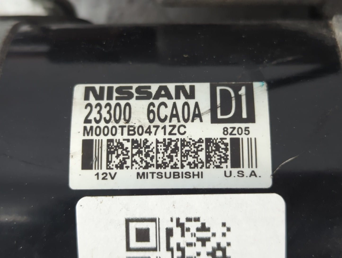 2019-2022 Nissan Altima Car Starter Motor Solenoid OEM P/N:23300 6CA0A Fits Fits 2019 2020 2021 2022 OEM Used Auto Parts - O