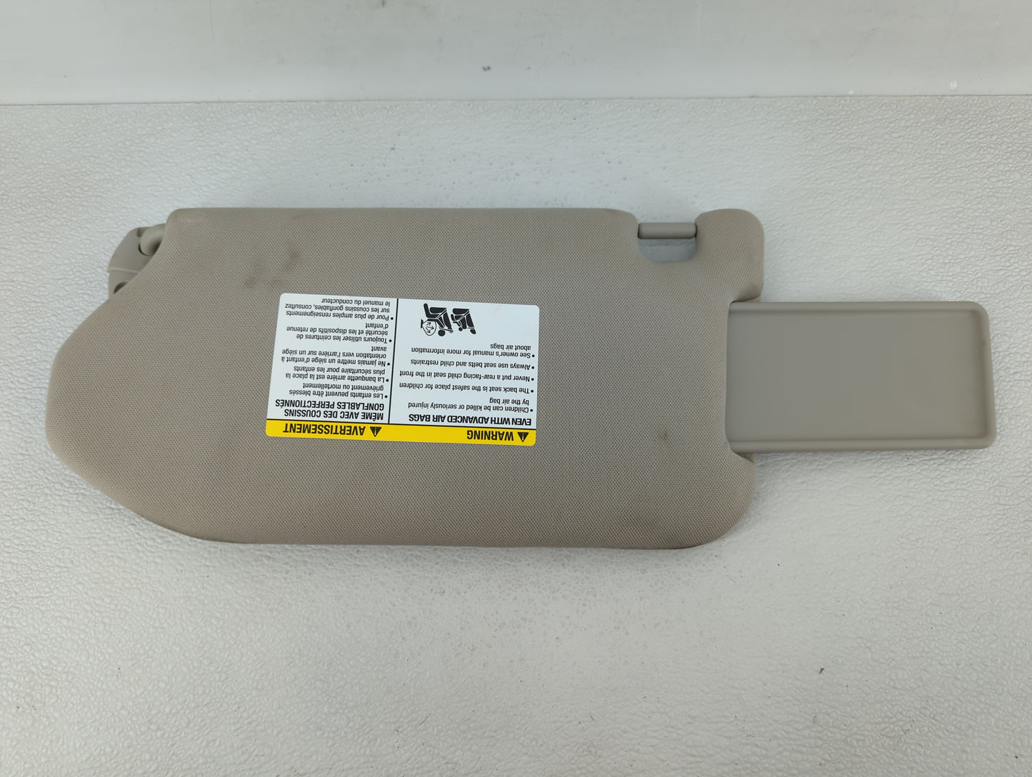 2019-2020 Nissan Pathfinder Sun Visor Shade Replacement Passenger Right Mirror Fits Fits 2019 2020 OEM Used Auto Parts - Oem