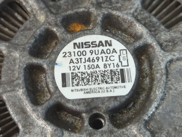 2017-2020 Nissan Pathfinder Alternator Replacement Generator Charging Assembly Engine OEM P/N:23100 9UA0A Fits OEM Used Auto Parts