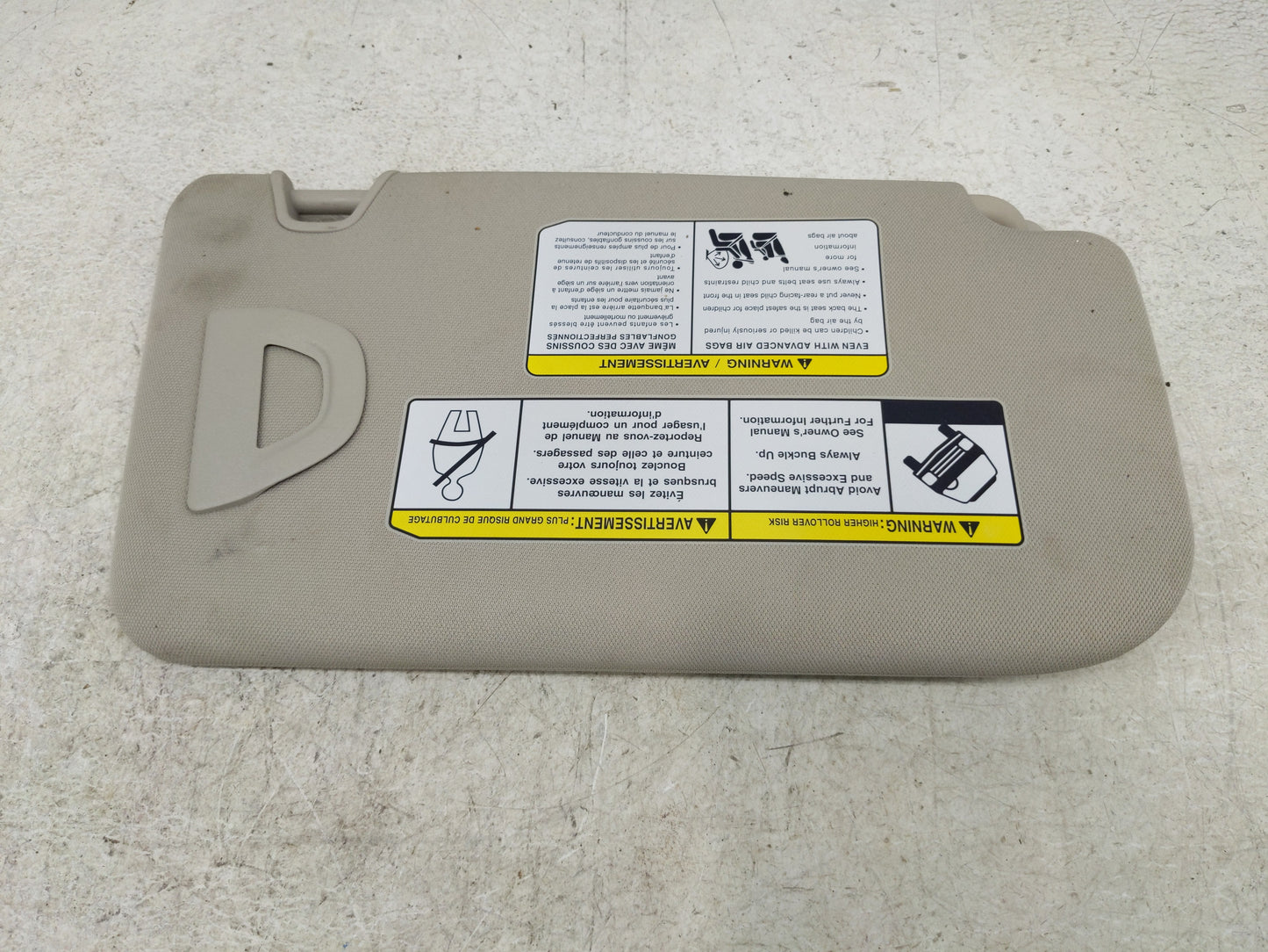 2018-2020 Nissan Rogue Sun Visor Shade Replacement Driver Left Mirror Fits Fits 2018 2019 2020 OEM Used Auto Parts - Oemused