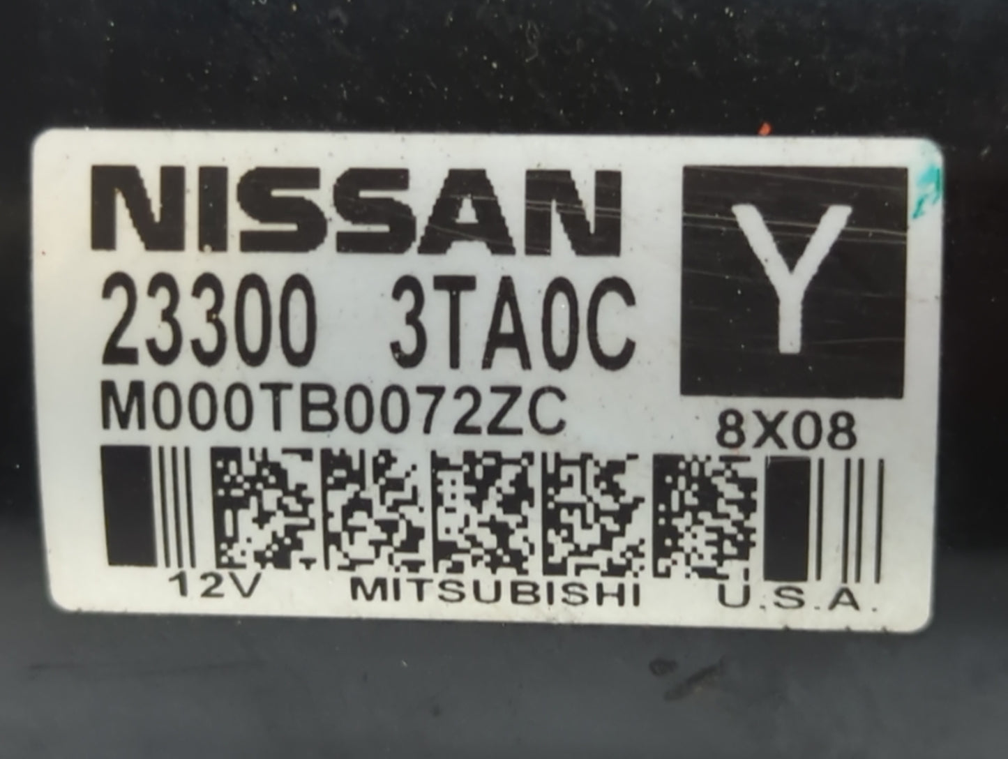 2015-2020 Nissan Rogue Car Starter Motor Solenoid OEM P/N:23300 3TA0C Fits Fits 2015 2016 2017 2018 2019 2020 OEM Used Auto