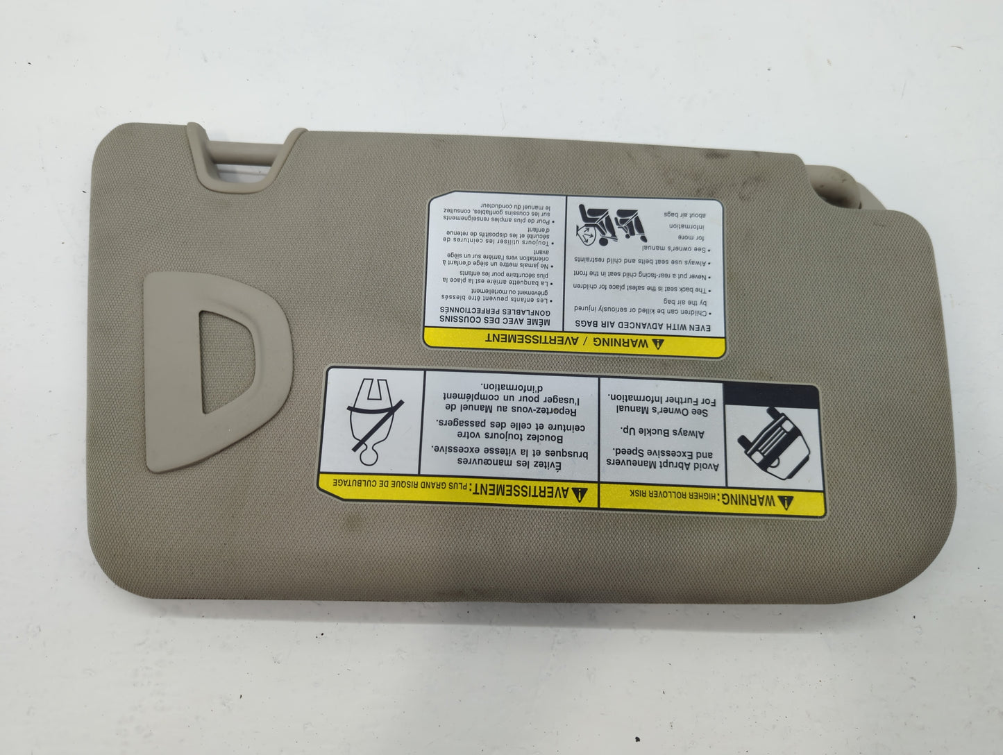 2018-2020 Nissan Rogue Sun Visor Shade Replacement Passenger Right Mirror Fits Fits 2018 2019 2020 OEM Used Auto Parts - Oem