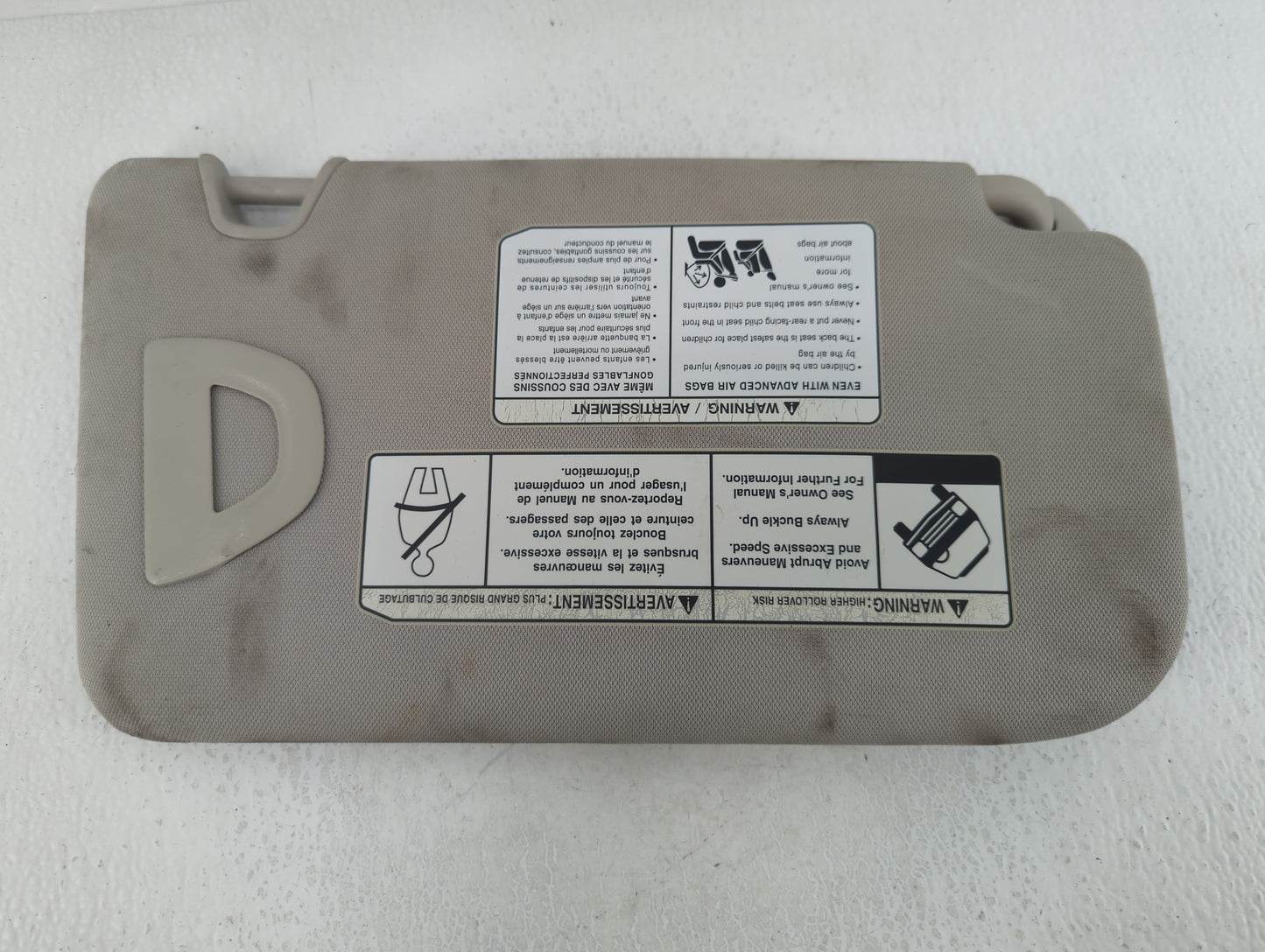 2018-2020 Nissan Rogue Sun Visor Shade Replacement Driver Left Mirror Fits Fits 2018 2019 2020 OEM Used Auto Parts - Oemused