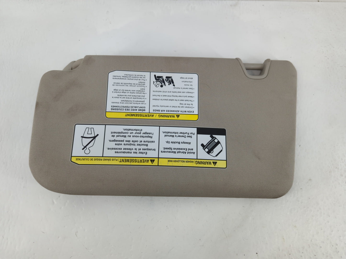2018-2020 Nissan Rogue Sun Visor Shade Replacement Passenger Right Mirror Fits Fits 2018 2019 2020 OEM Used Auto Parts - Oem