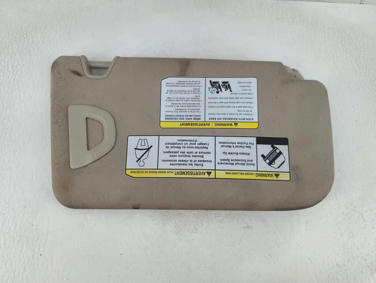 2018-2020 Nissan Rogue Sun Visor Shade Replacement Passenger Right Mirror Fits Fits 2018 2019 2020 OEM Used Auto Parts - Oem