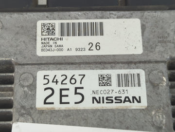 2018-2022 Nissan Rogue Sport PCM Engine Control Computer ECU ECM PCU OEM P/N:NEC027-631 Fits Fits 2018 2019 2020 2021 2022 OEM Used Auto Parts