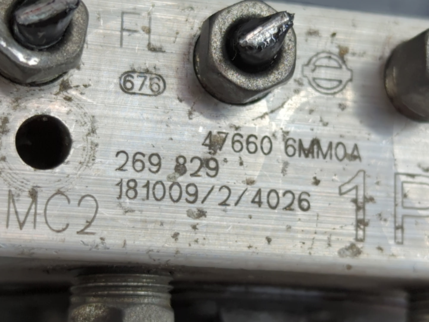 2019-2021 Nissan Rogue Sport ABS Pump Control Module Replacement P/N:47660 6MM0A Fits Fits 2019 2020 2021 OEM Used Auto Part