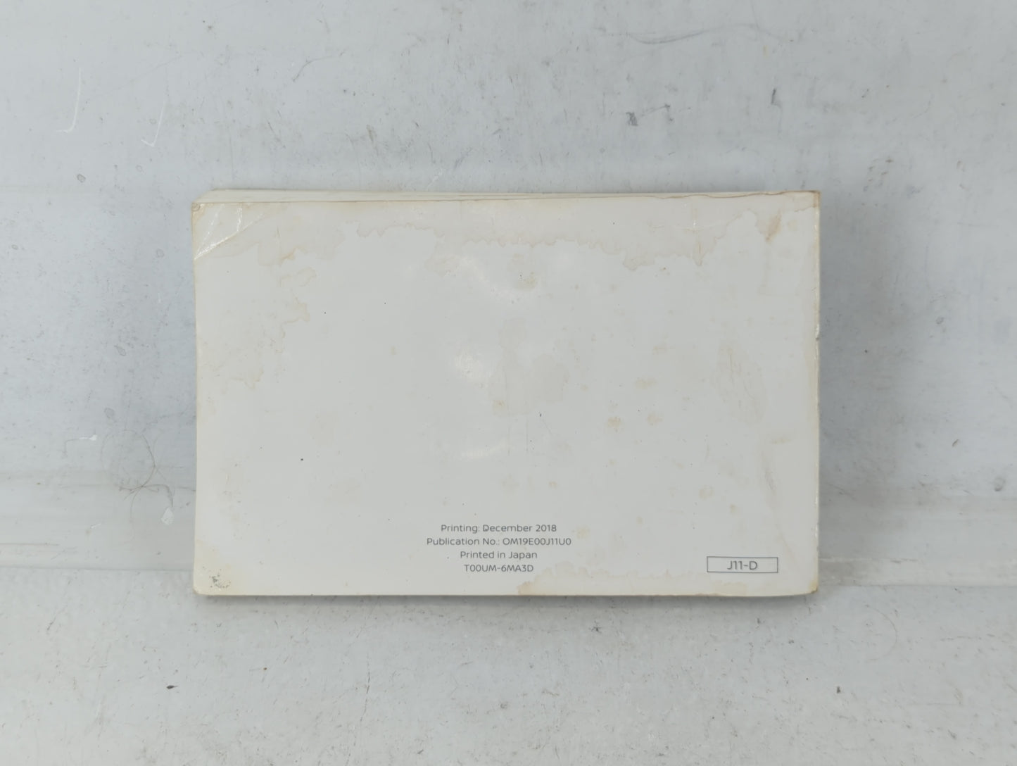 2019 Nissan Rogue Sport Owners Manual Book Guide P/N:T00UM-6MA3D OEM Used Auto Parts - Oemusedautoparts1.com