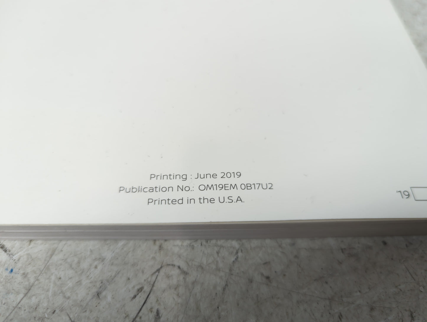 2019 Nissan Sentra Owners Manual Book Guide P/N:OM19EM 0B17U2 OEM Used Auto Parts - Oemusedautoparts1.com