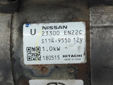 2013-2019 Nissan Sentra Car Starter Motor Solenoid OEM P/N:23300 EN22C Fits Fits 2013 2014 2015 2016 2017 2018 2019 2020 OEM Used Auto Parts