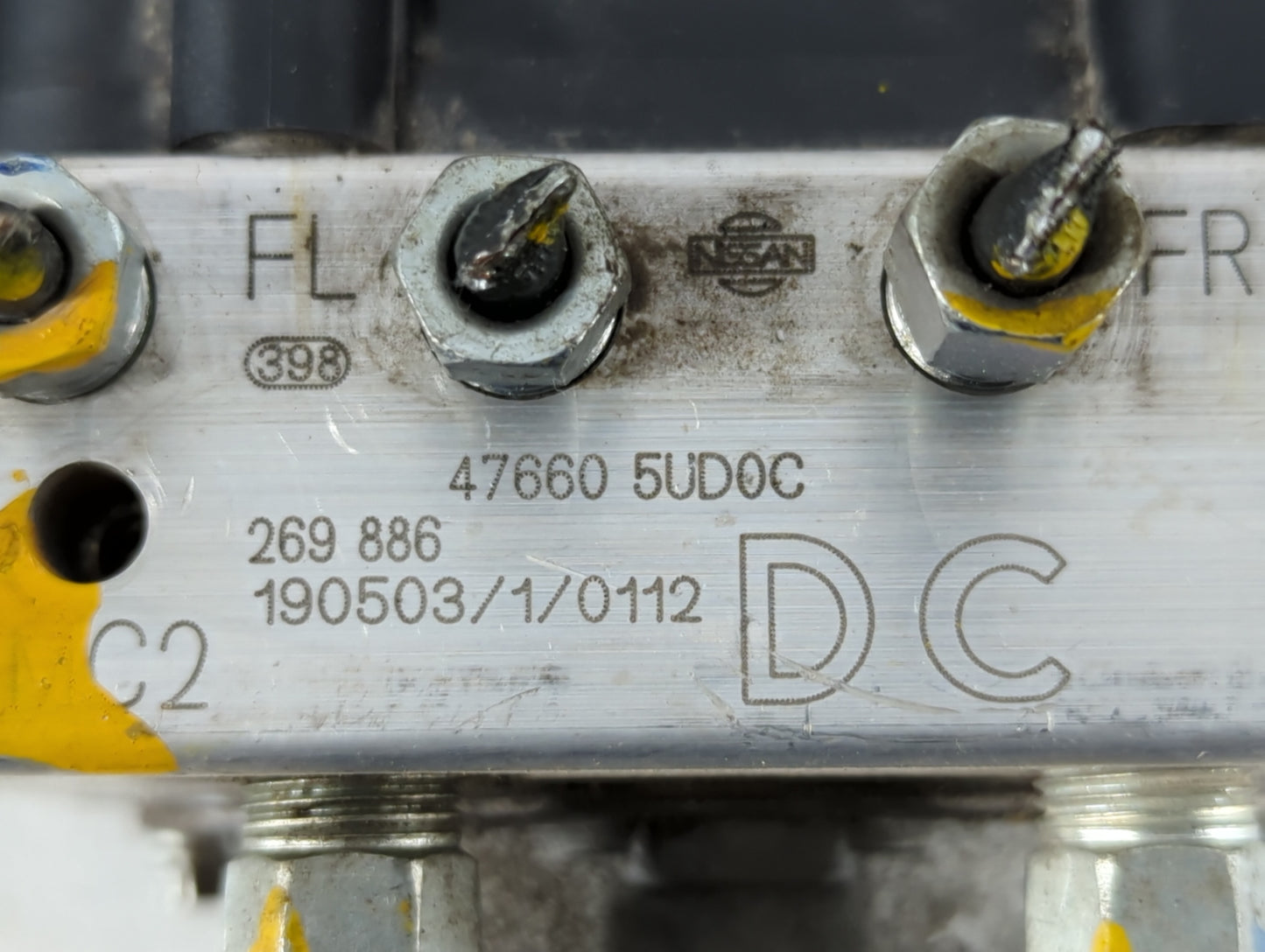 2019 Nissan Sentra ABS Pump Control Module Replacement P/N:47660 5UD0C Fits OEM Used Auto Parts - Oemusedautoparts1.com