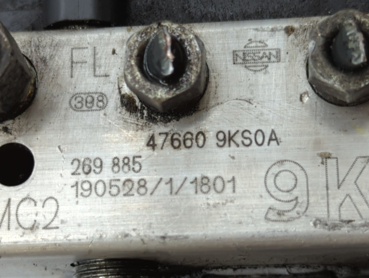 2015-2019 Nissan Versa Anti-Lock Brake ABS Pump Module Actuator OEM P/N:47660 9KS0A Fits Fits 2015 2016 2017 2018 2019 OEM U