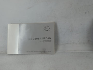 2019 Nissan Versa Owners Manual Book Guide P/N:OM19EM 0N17U0 OEM Used Auto Parts