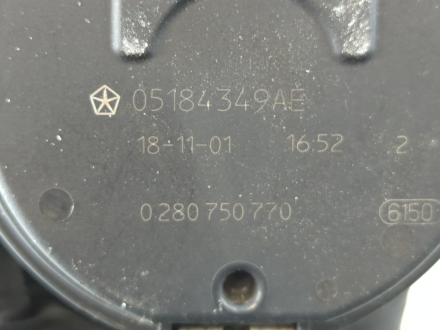 2014-2022 Ram Promaster 1500 Throttle Body P/N:0 280 750 770 05184349AE Fits OEM Used Auto Parts - Oemusedautoparts1.com