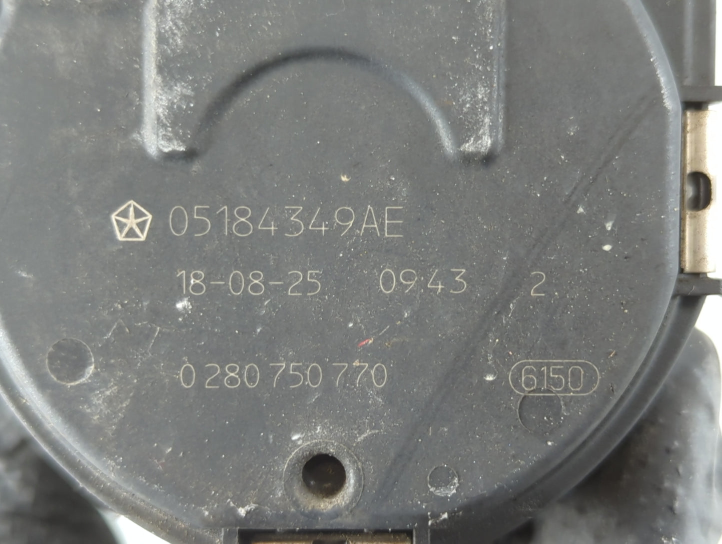 2014-2022 Ram Promaster 1500 Throttle Body P/N:0 280 750 770 05184349AE Fits OEM Used Auto Parts - Oemusedautoparts1.com