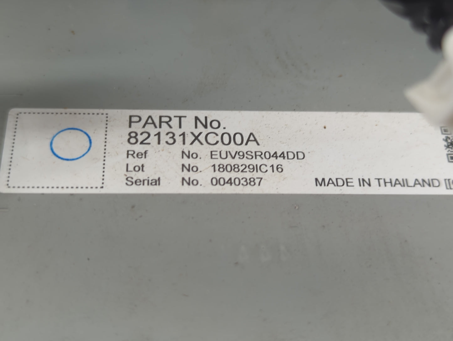 2019 Subaru Ascent Radio AM FM Cd Player Receiver Replacement P/N:82131XC00A Fits OEM Used Auto Parts - Oemusedautoparts1.co
