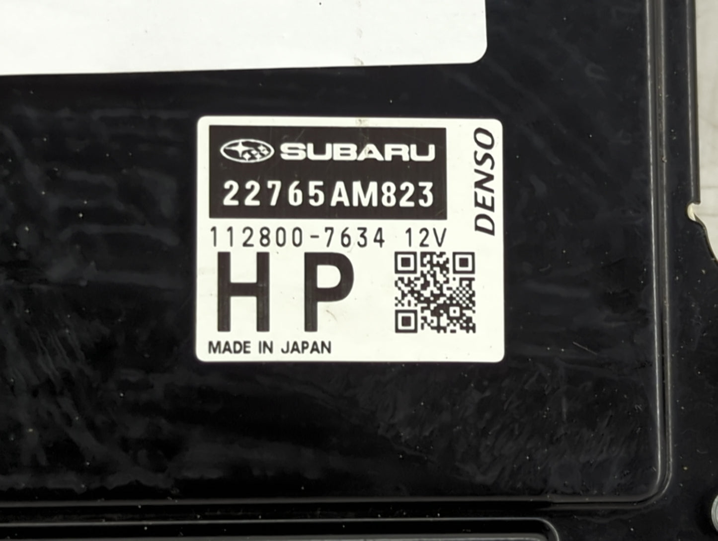 2019 Subaru Crosstrek PCM Engine Control Computer ECU ECM PCU OEM P/N:22765AM823 112800-7634 Fits OEM Used Auto Parts - Oemu