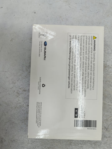 2019 Subaru Crosstrek Owners Manual Book Guide P/N:A1340BE-A MSA5M1907A, MSA6A1809 OEM Used Auto Parts