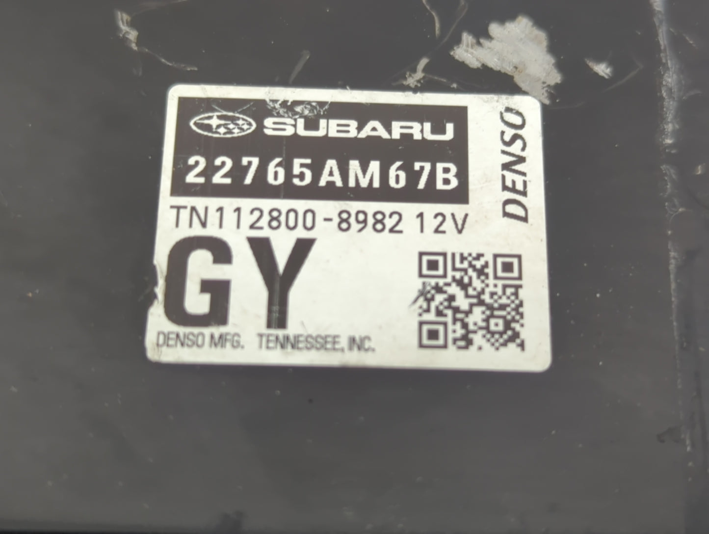 2019 Subaru Impreza PCM Engine Control Computer ECU ECM PCU OEM P/N:22765AM67B Fits OEM Used Auto Parts - Oemusedautoparts1.