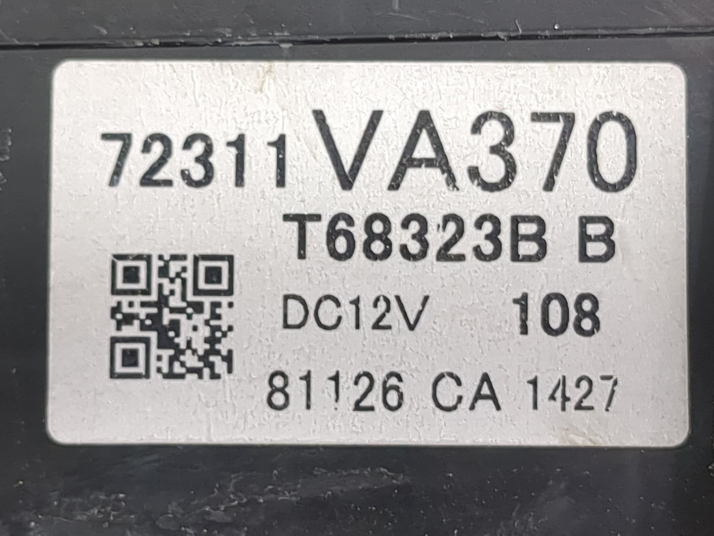 2018-2021 Subaru Wrx Climate Control Module Temperature AC/Heater Replacement P/N:72311VA370 T68323B Fits Fits 2018 2019 202