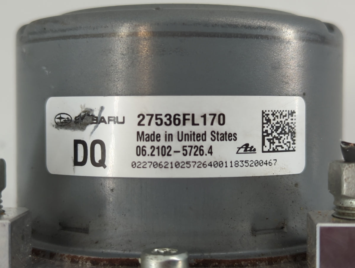 2019 Subaru Xv Anti-Lock Brake ABS Pump Module Actuator OEM P/N:2102-5726 27536FL170 Fits OEM Used Auto Parts - Oemusedautop