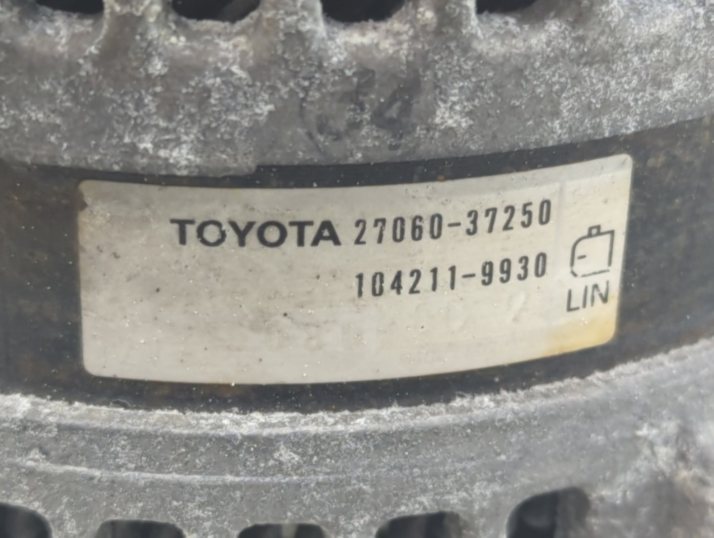 2018-2022 Toyota C-Hr Alternator Replacement Generator Charging Assembly Engine OEM P/N:27060-37250 Fits OEM Used Auto Parts