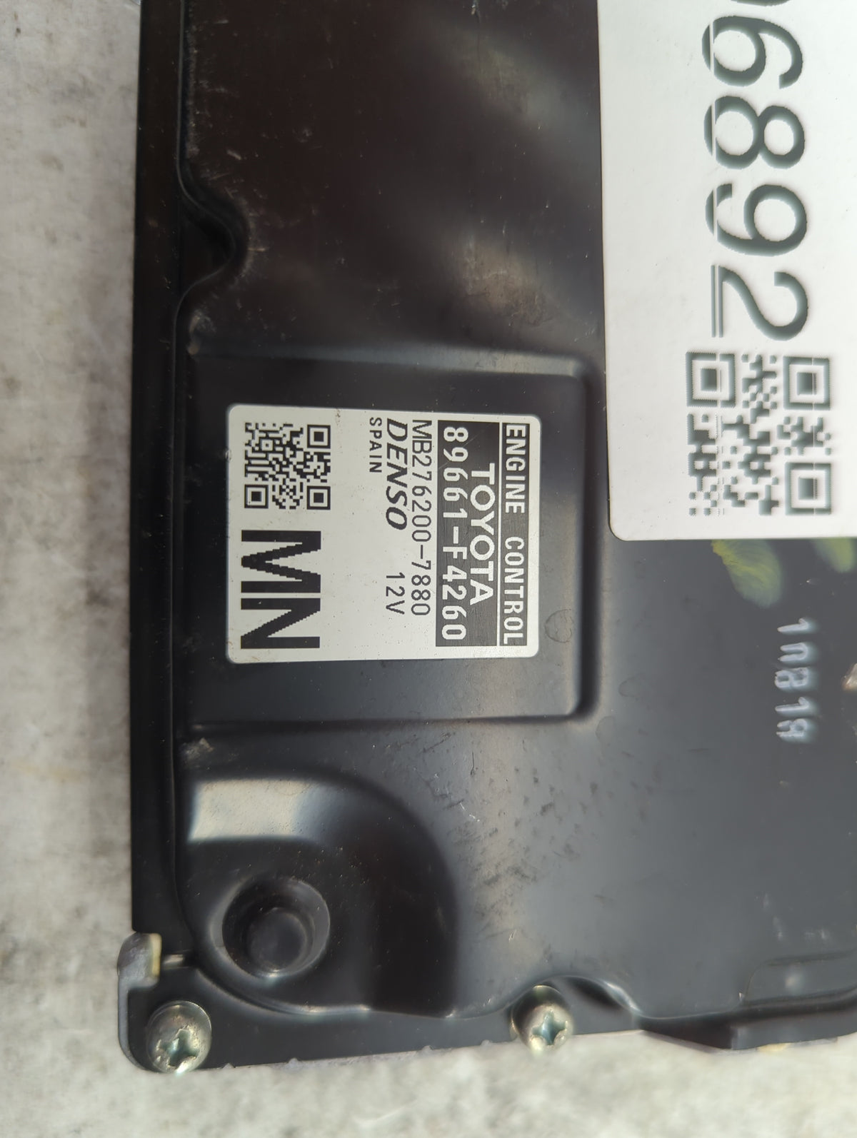 2019 Toyota C-Hr PCM Engine Control Computer ECU ECM PCU OEM P/N:89661-F4260 MB276200-7880 Fits OEM Used Auto Parts - Oemuse