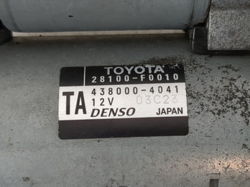 2018-2022 Toyota Camry Car Starter Motor Solenoid OEM P/N:28100-F0010 438000-4041 Fits Fits 2018 2019 2020 2021 2022 OEM Used Auto Parts