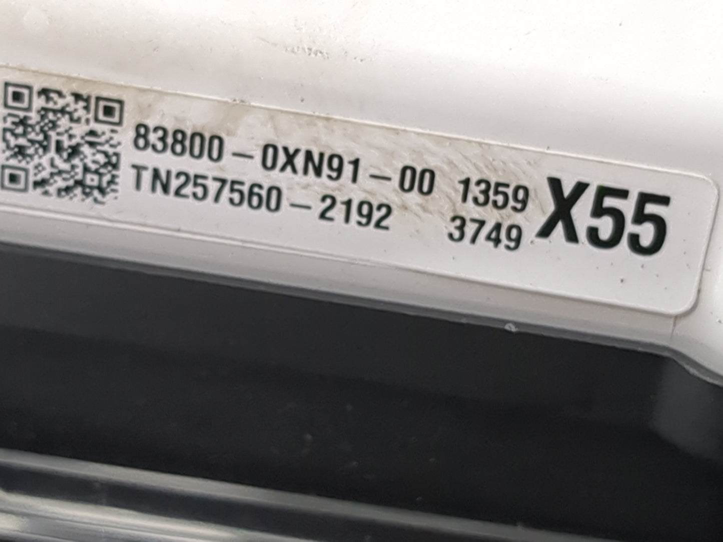 2019-2022 Toyota Camry Instrument Cluster Speedometer Gauges P/N:83800-0XN91-00 TN257560-2192 Miles: Fits Fits 2019 2020 202